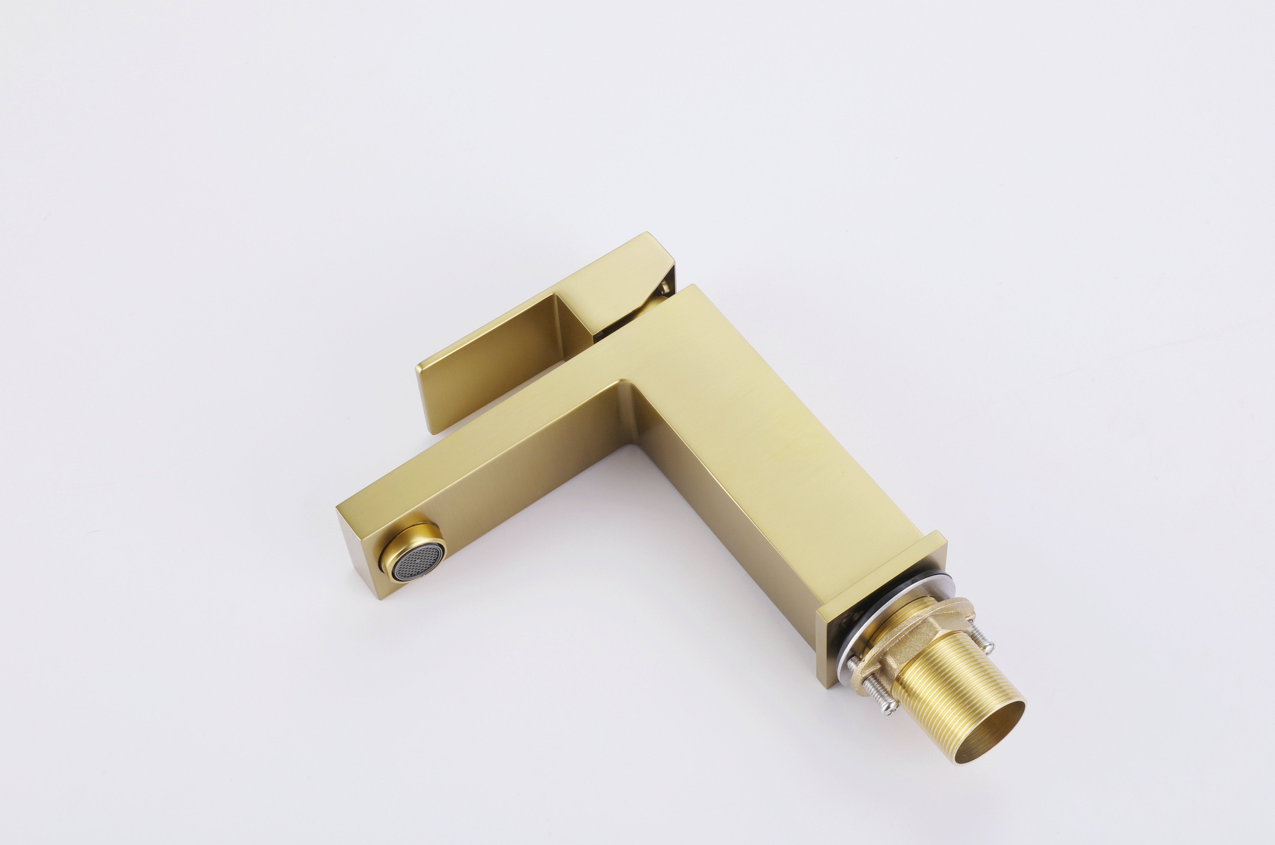 Novo Nicole Matt Black Solid Brass Mono Basin Mixer Tap