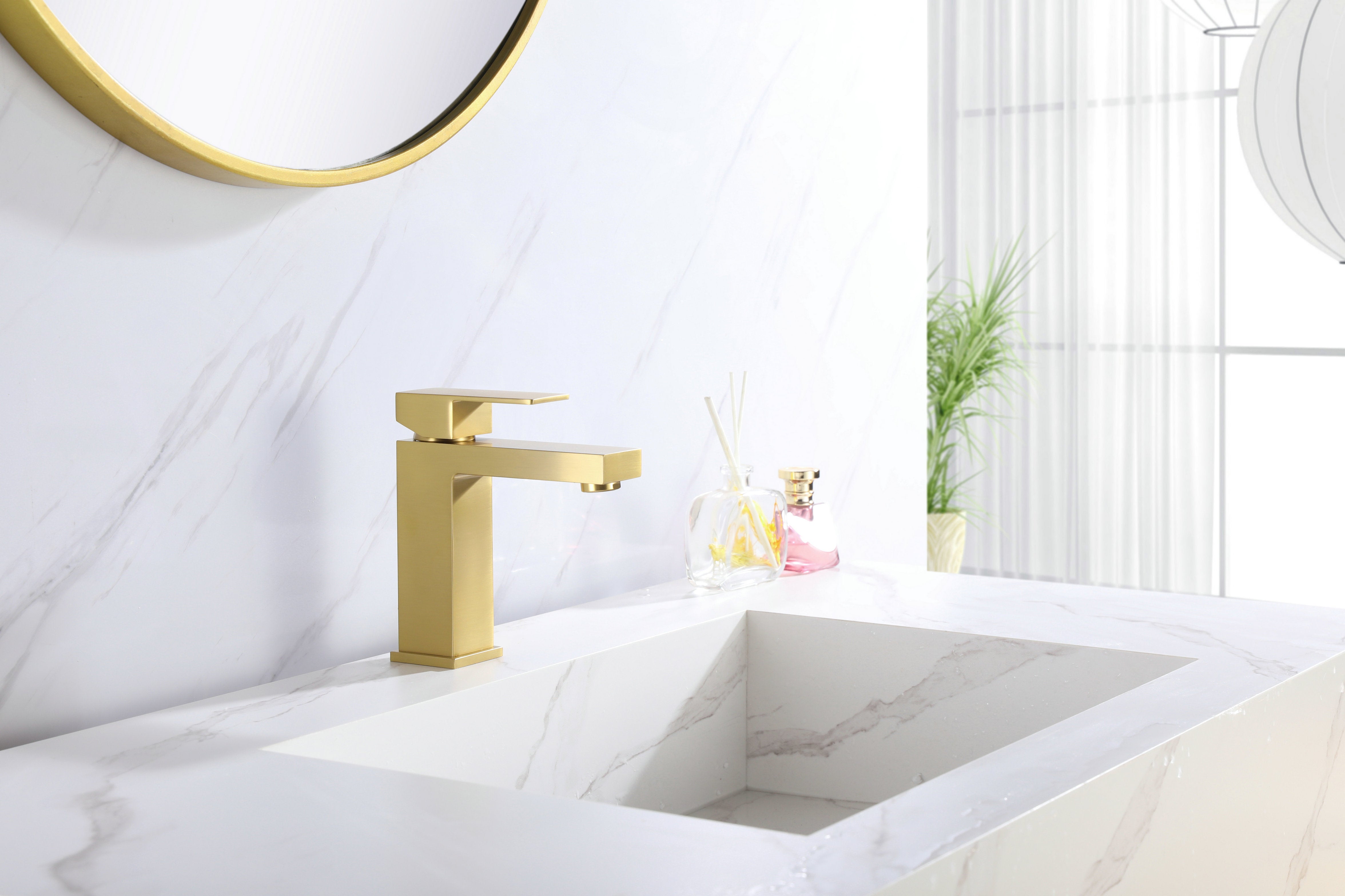Novo Nicole Matt Black Solid Brass Mono Basin Mixer Tap