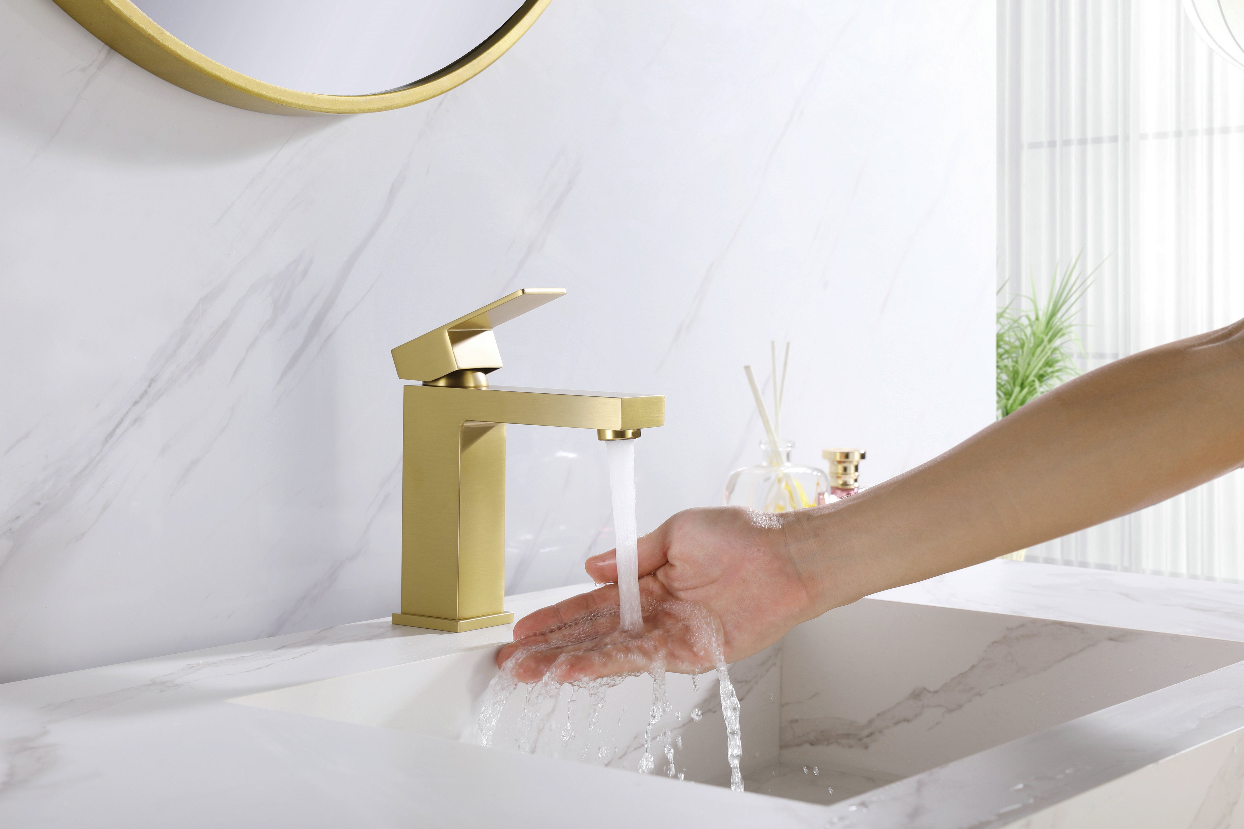 Novo Nicole Matt Black Solid Brass Mono Basin Mixer Tap