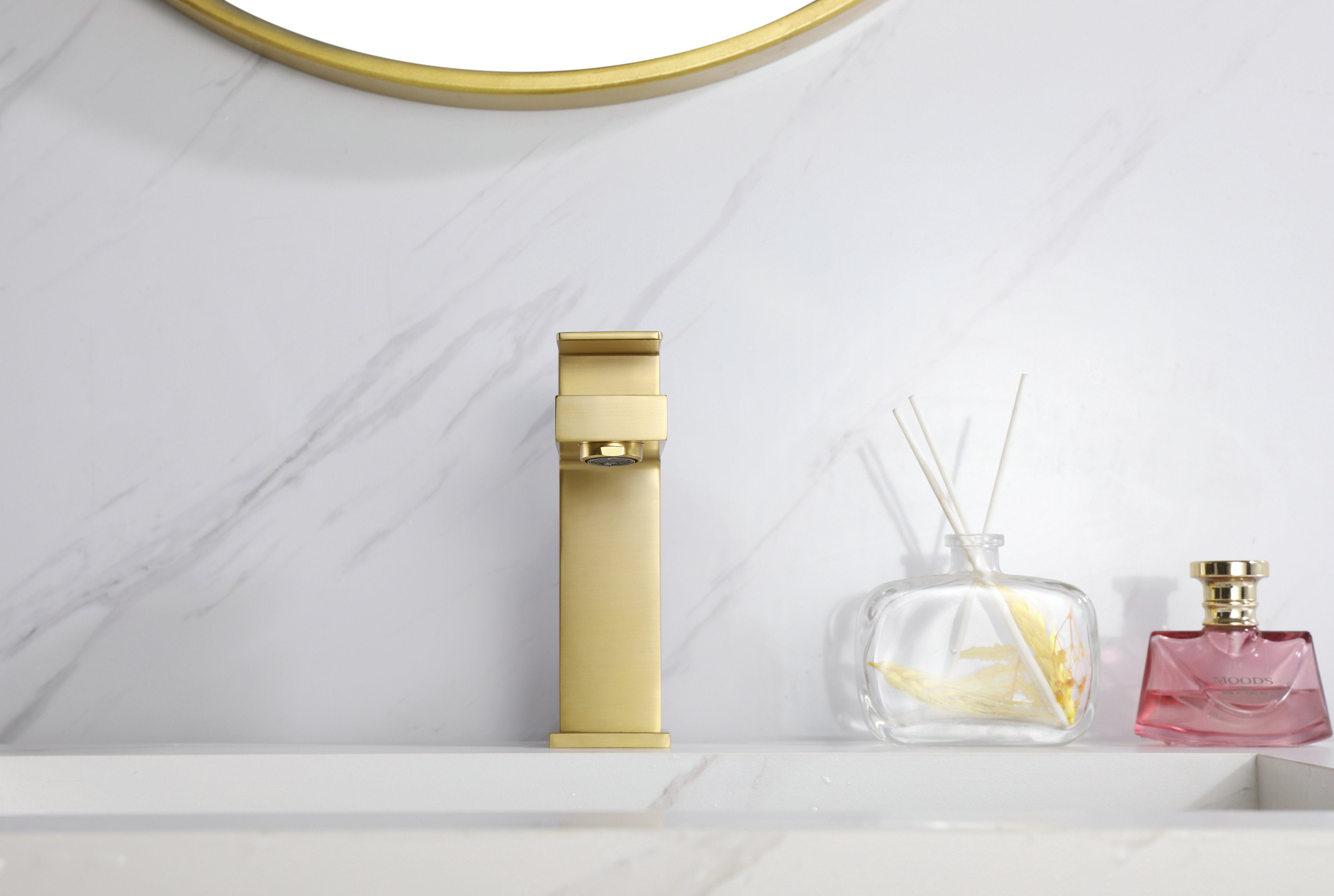 Novo Nicole Matt Black Solid Brass Mono Basin Mixer Tap