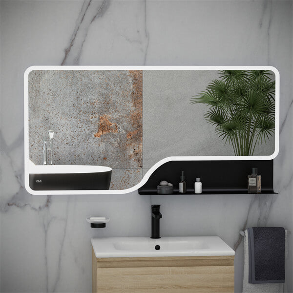 Rak Ornate LED Illuminated 600 x 800mm Mirror With Demister Pad