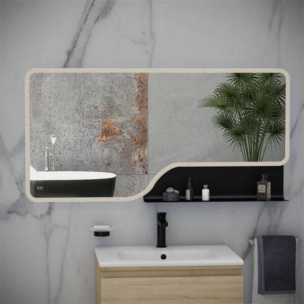 Rak Ornate LED Illuminated 600 x 800mm Mirror With Demister Pad