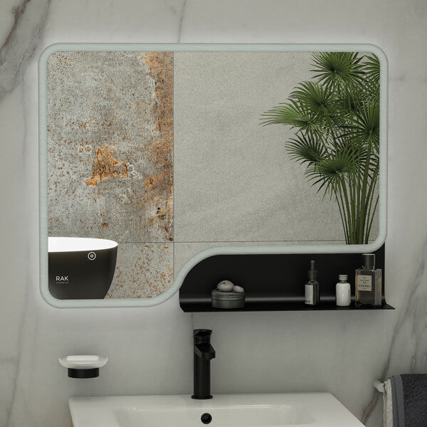 Rak Ornate LED Illuminated 600 x 800mm Mirror With Demister Pad