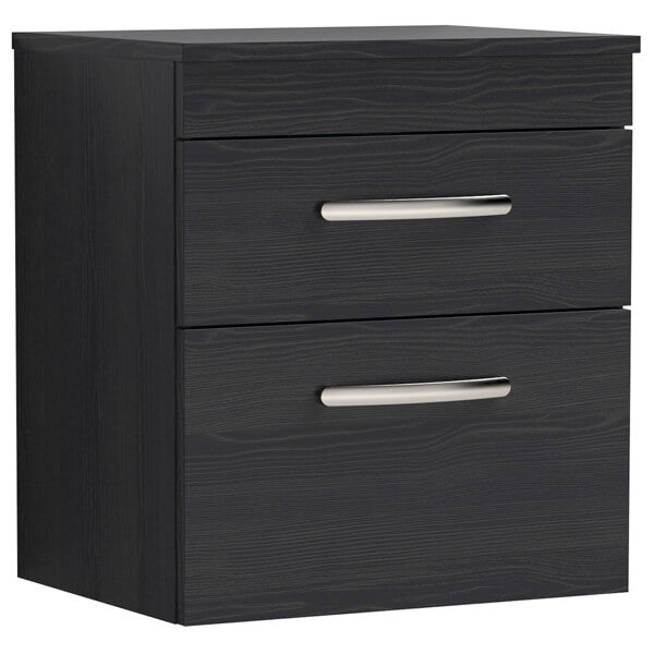 Nuie Athena 2 Drawer Wall Hung Vanity Unit With Worktop