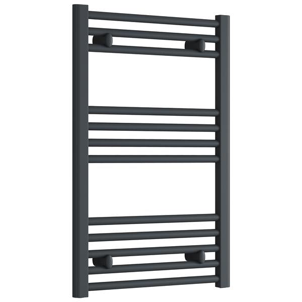 Reina Capo 500mm Wide Flat Steel Towel Rail