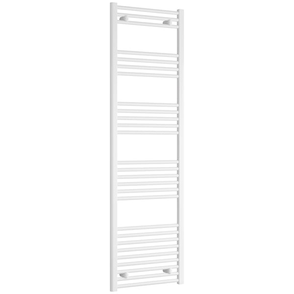 Reina Capo 600mm Wide Flat Steel Towel Rail