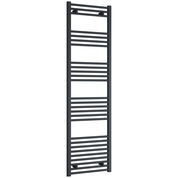 Reina Capo 600mm Wide Flat Steel Towel Rail