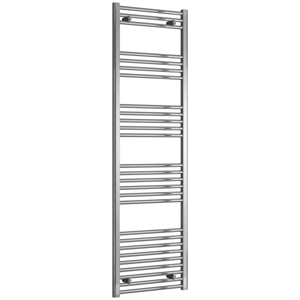 Reina Capo 600mm Wide Flat Steel Towel Rail