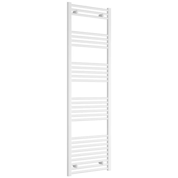 Reina Capo 500mm Wide Flat Steel Towel Rail