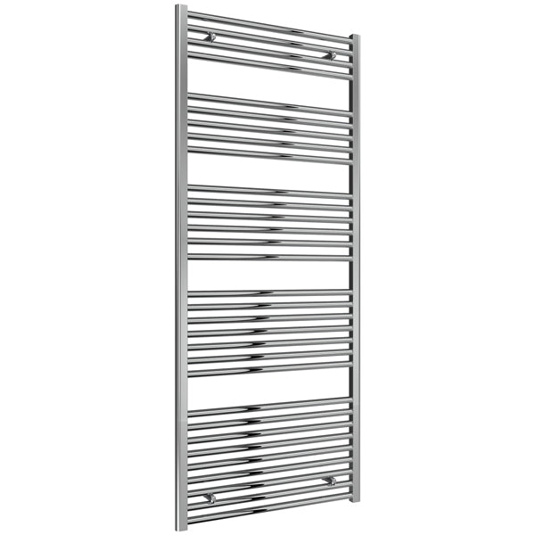 Reina Diva 450mm Wide Chrome Flat Towel Rail
