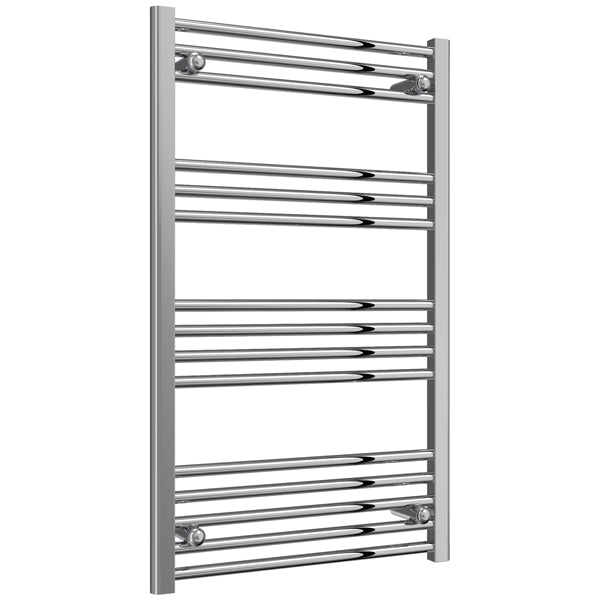 Reina Capo 600mm Wide Flat Steel Towel Rail