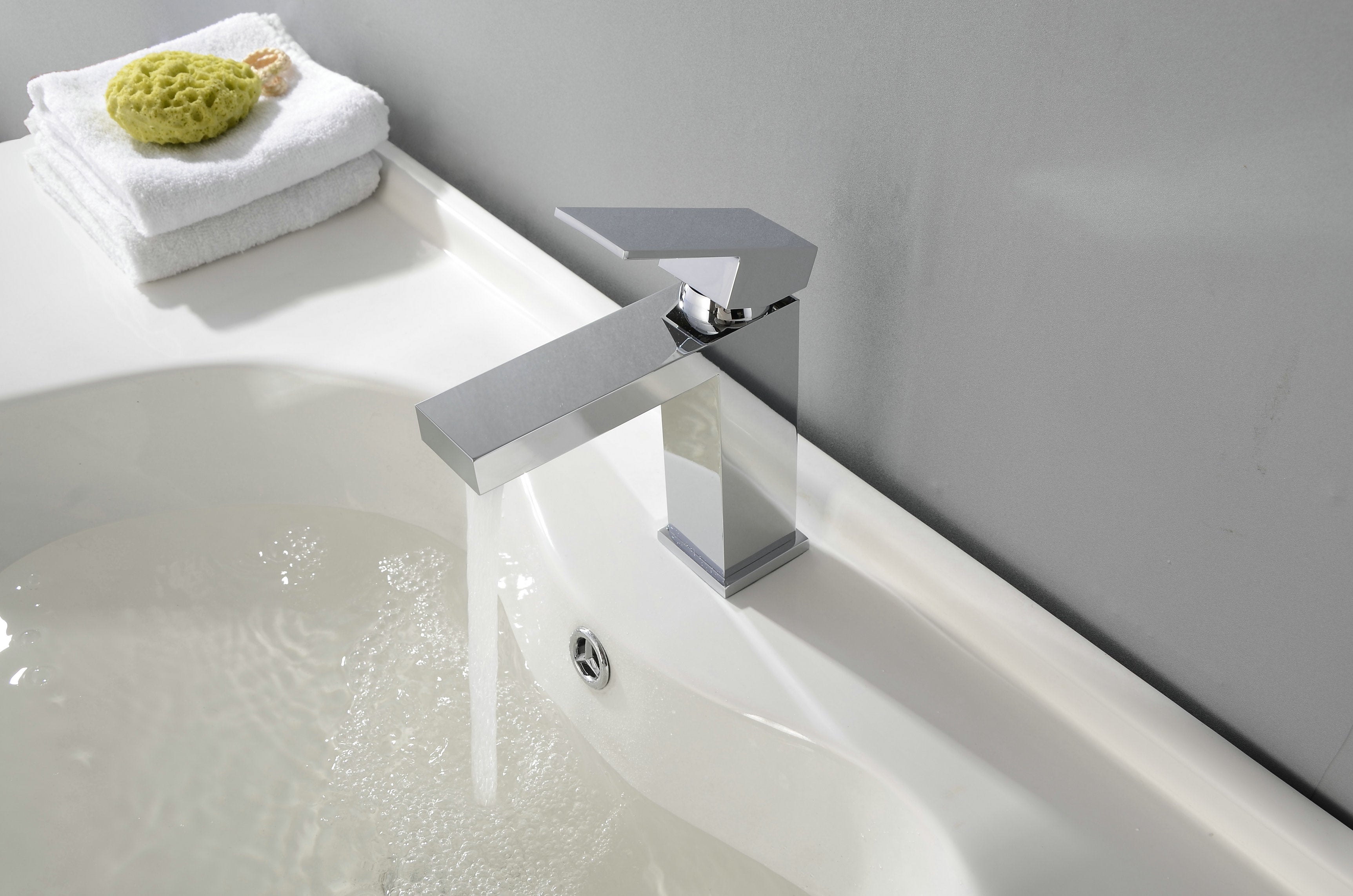 Novo Nicole Matt Black Solid Brass Mono Basin Mixer Tap