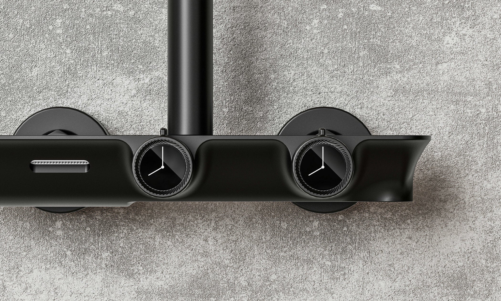 Novo Timeless Thermostatic Matt Black Modern Mixer Shower System 4-Function Solid Brass