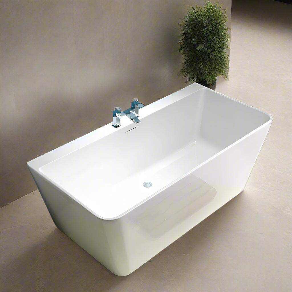 Porto Cornel Back to Wall Freestanding Designer Bath