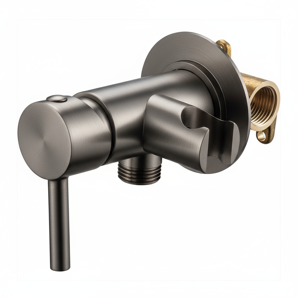 Novo Concealed Bidet Mixing Doutche Set Gunmetal