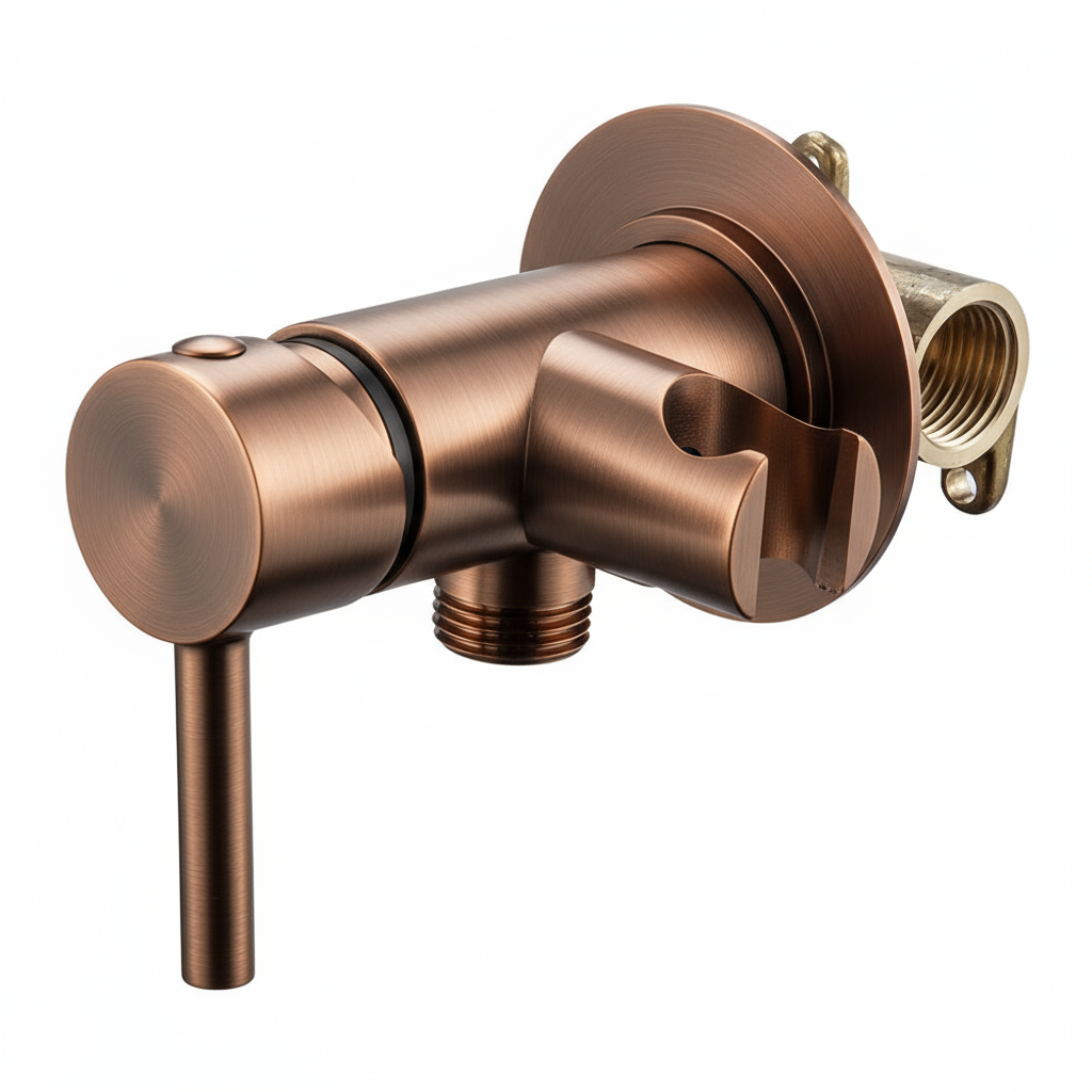 Novo Concealed Bidet Mixing Doutche Set Brushed Bronze