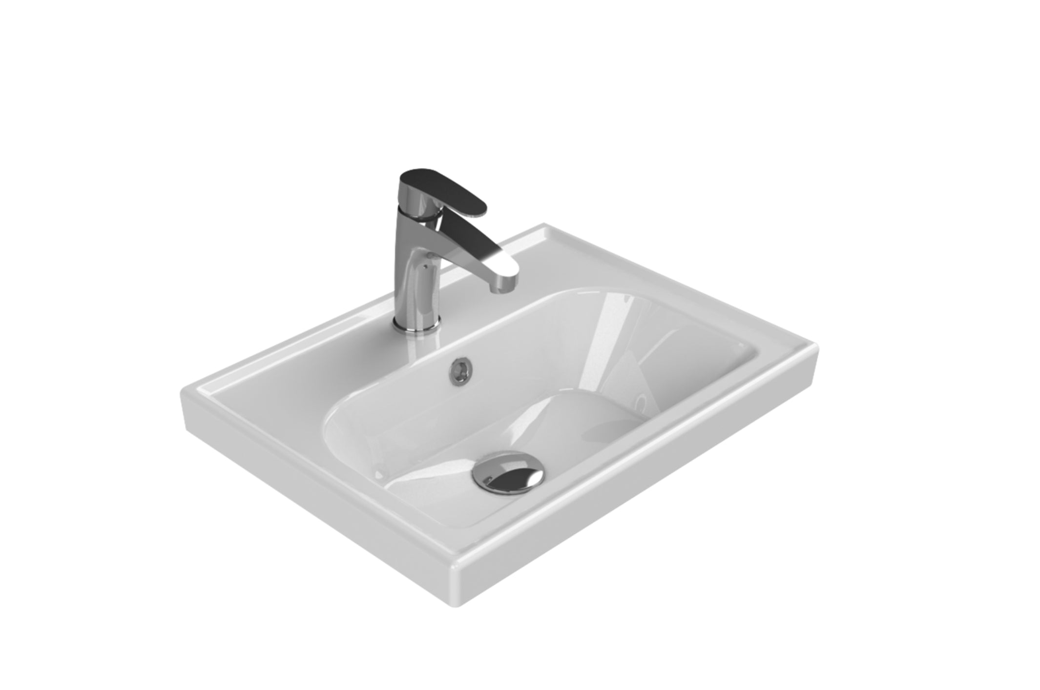 Novo Frame 500mm Oak Wood 2-Door Bathroom Vanity unit with Nano Glazed Ceramic Basin