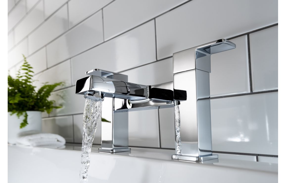 Abode Fervour Deck Mounted Bath Filler - Chrome