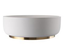 Abode Cava 375mm Round Basin - Chalk White