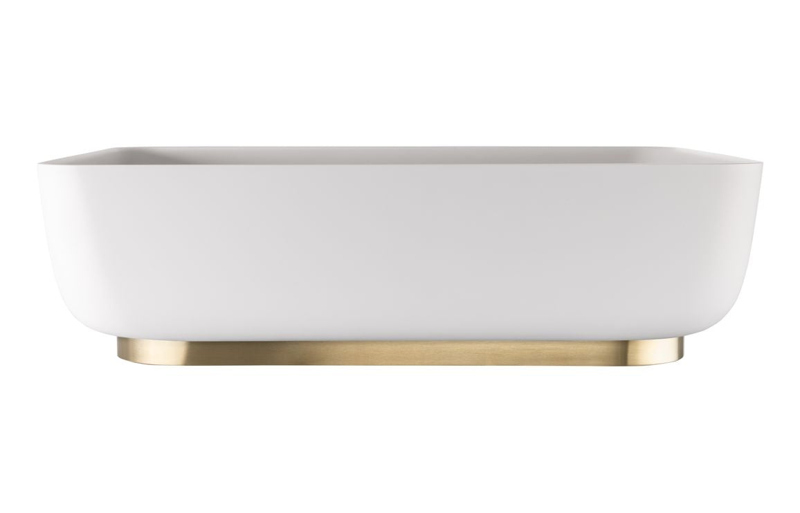 Abode Cava Tablet Basin Plinth - Brushed Brass
