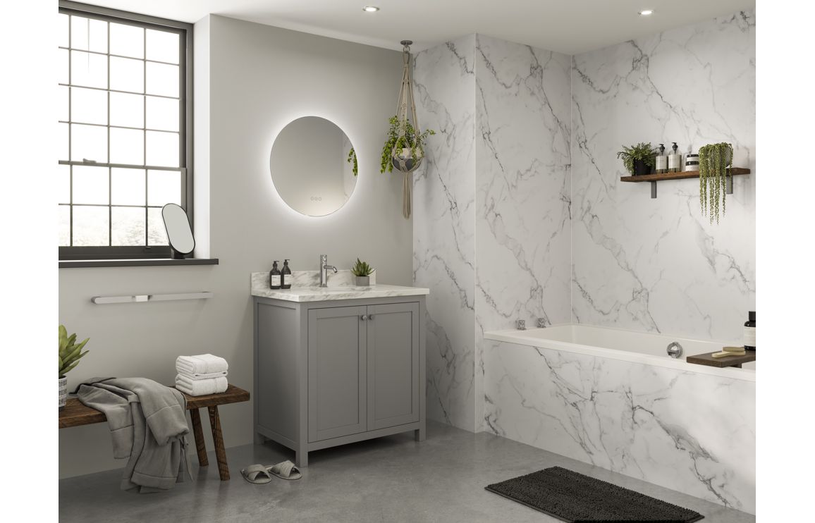 Abode Euphoria Bath Overflow Filler & Clicker Waste - Chrome