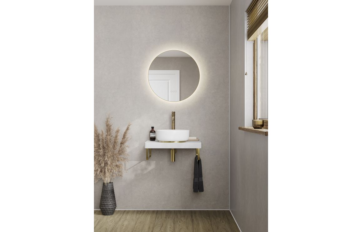 Abode Uno Basin Bottle Trap - Brushed Brass