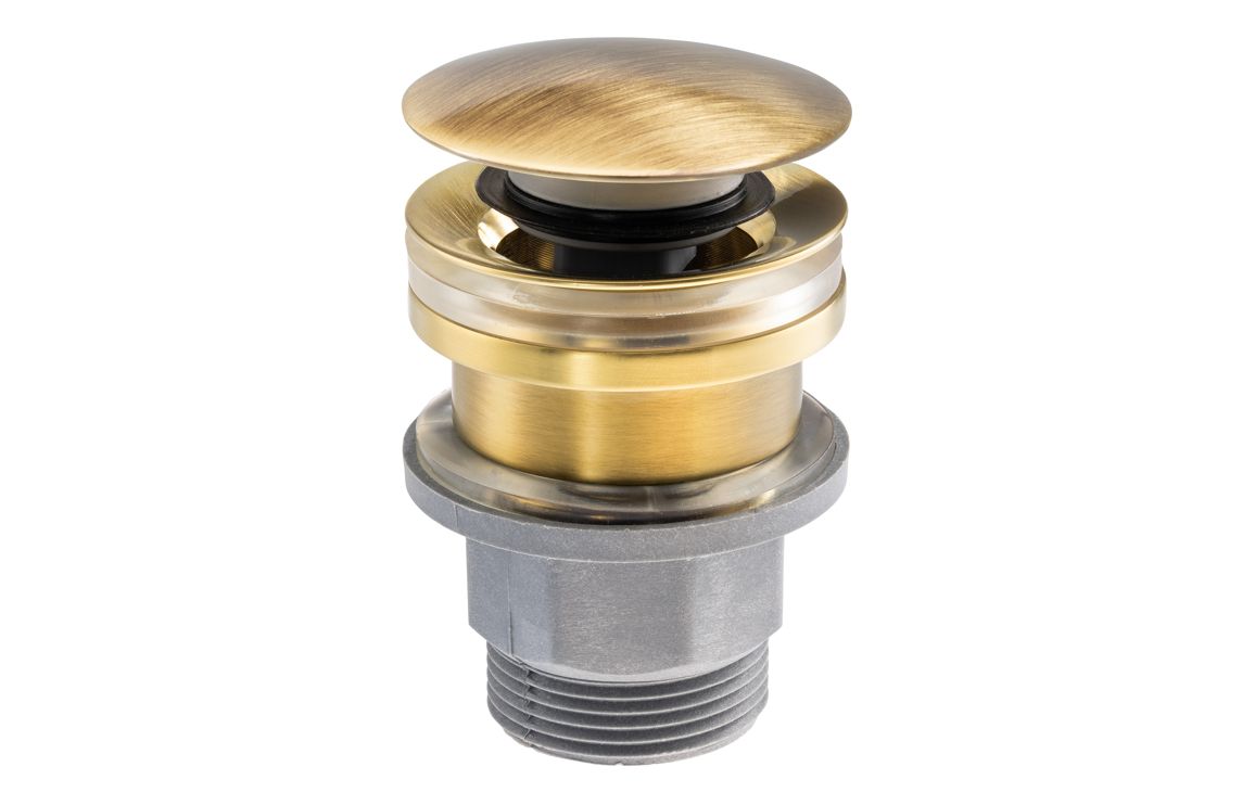 Abode Uno Basin Clicker Waste Universal - Brushed Brass