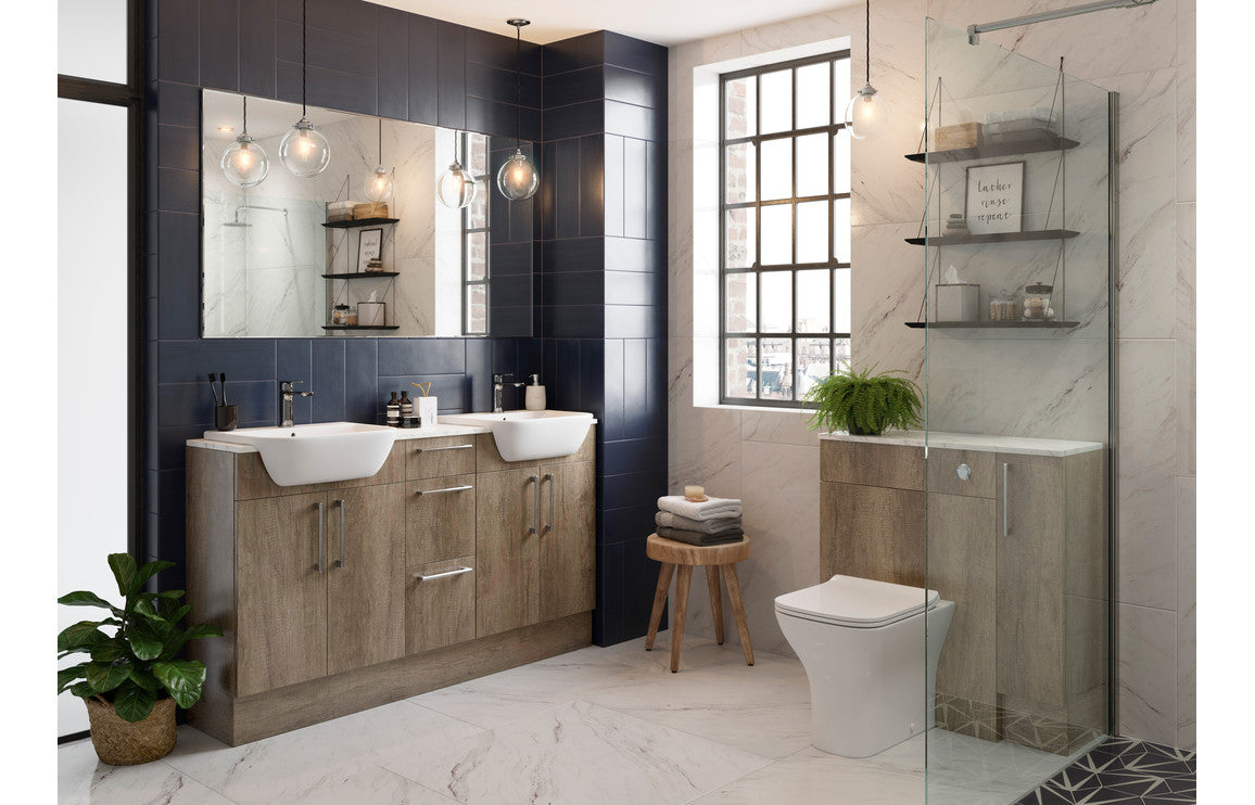 Alba 300mm 2 Door Tall Unit - Nebraska Oak