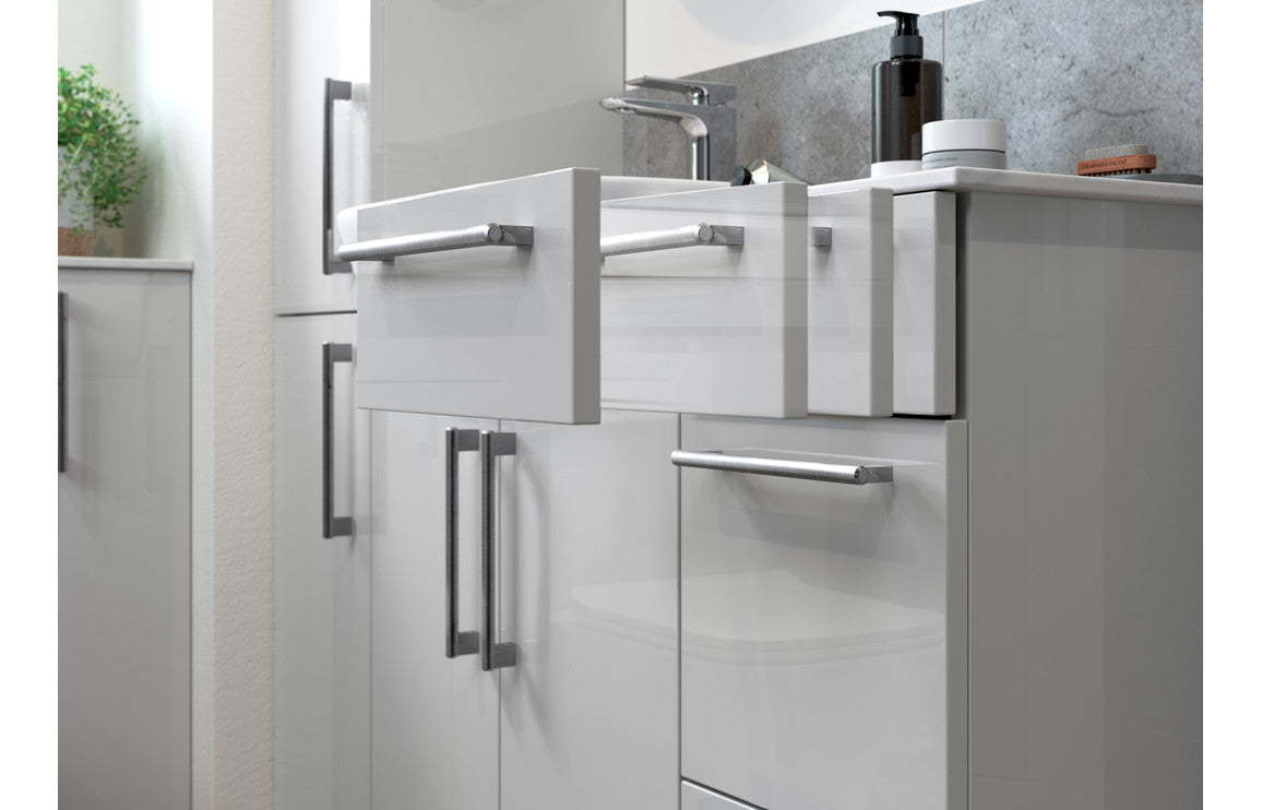 Alba 200mm Toilet Roll Holder - White Gloss