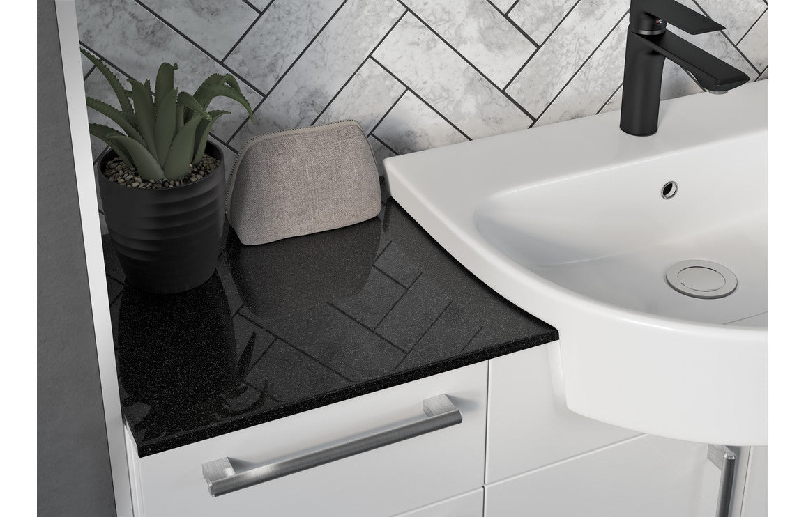 Alba 900x330mm Base End Panel - Matt Graphite Grey