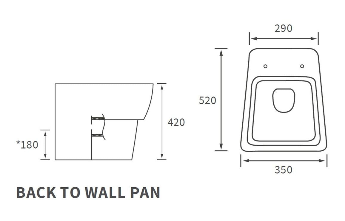 Amyris Back To Wall WC & Soft Close Seat