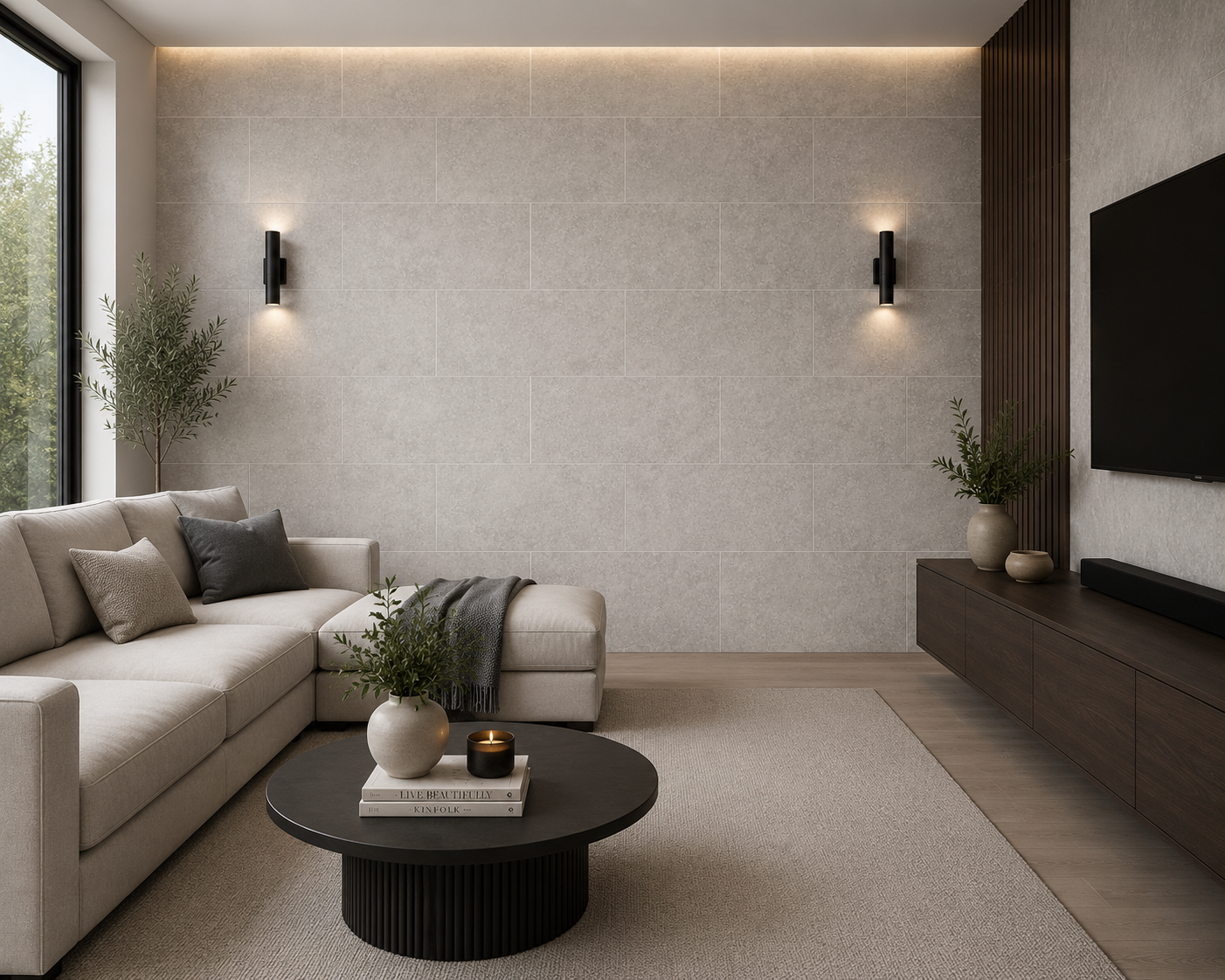Silver Grey 300x600x5.5 Waterproof Luxury Click Vinyl Flooring