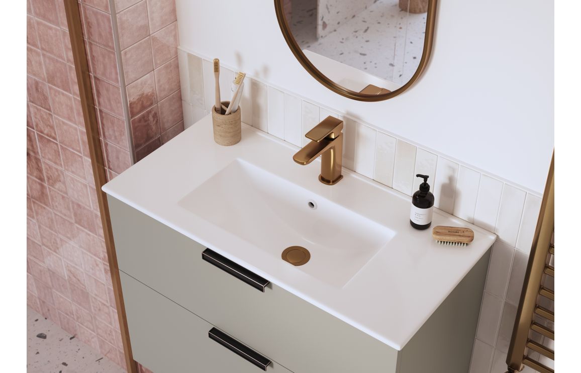 Berio Tall Basin Mixer - Brushed Bronze