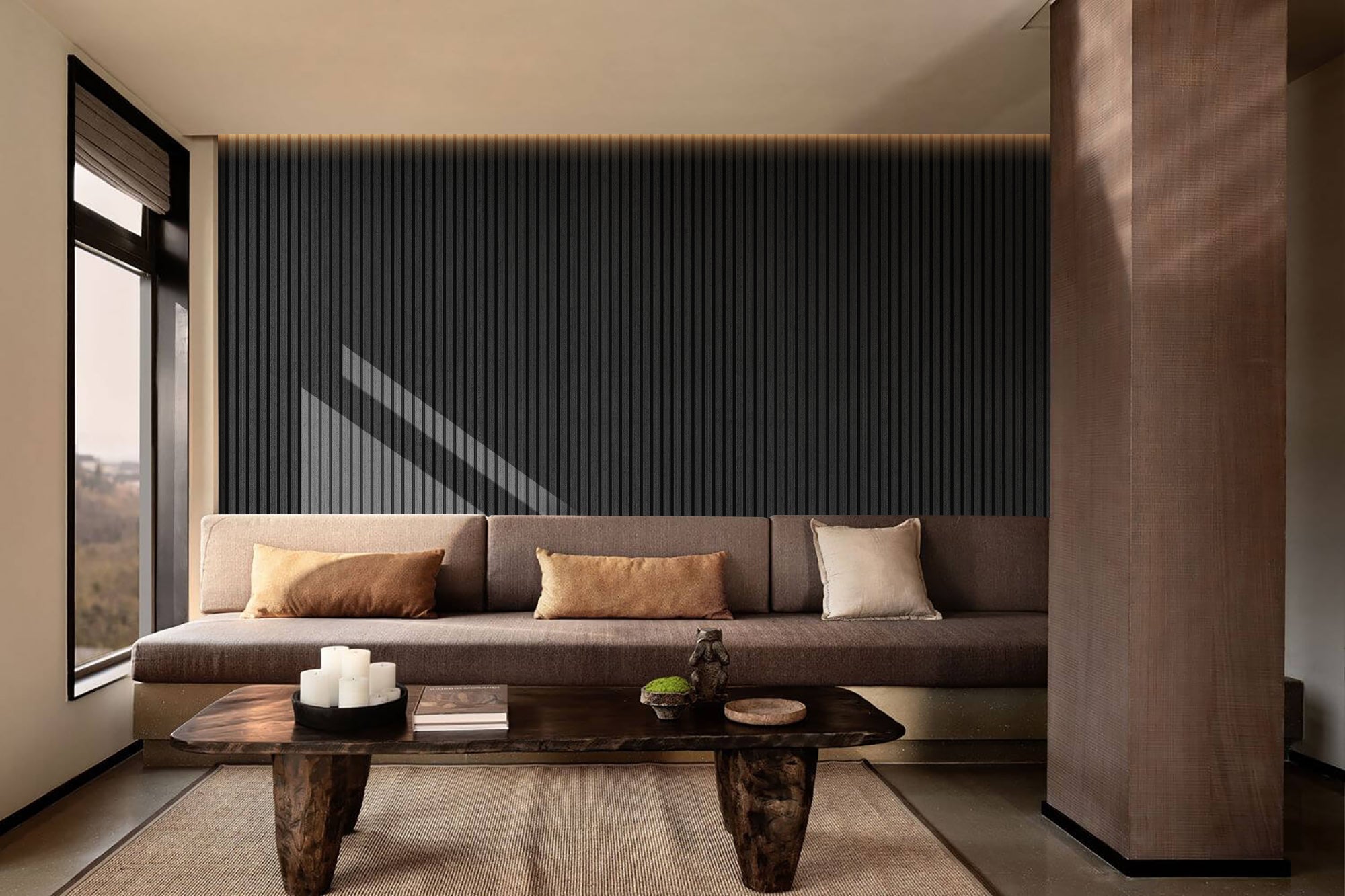 Novo Black Oak Alu Acoustic Wall Panel 600x2700