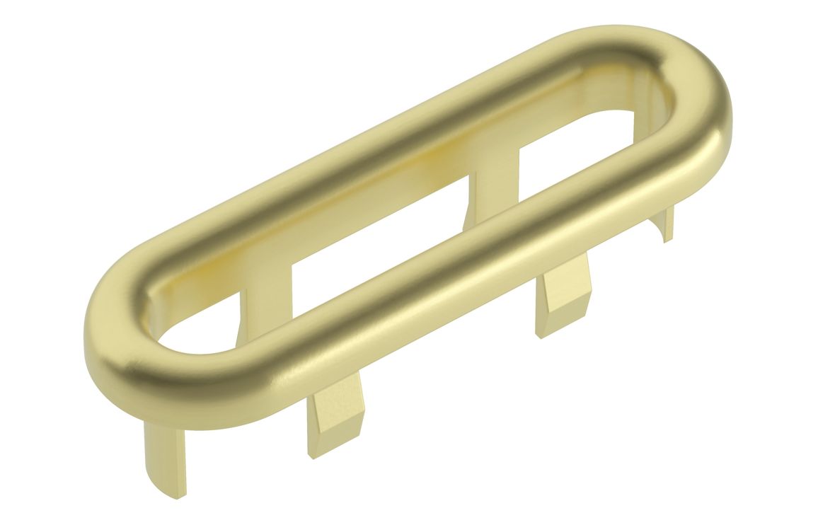 Oval Overflow Ring - Brushed Brass