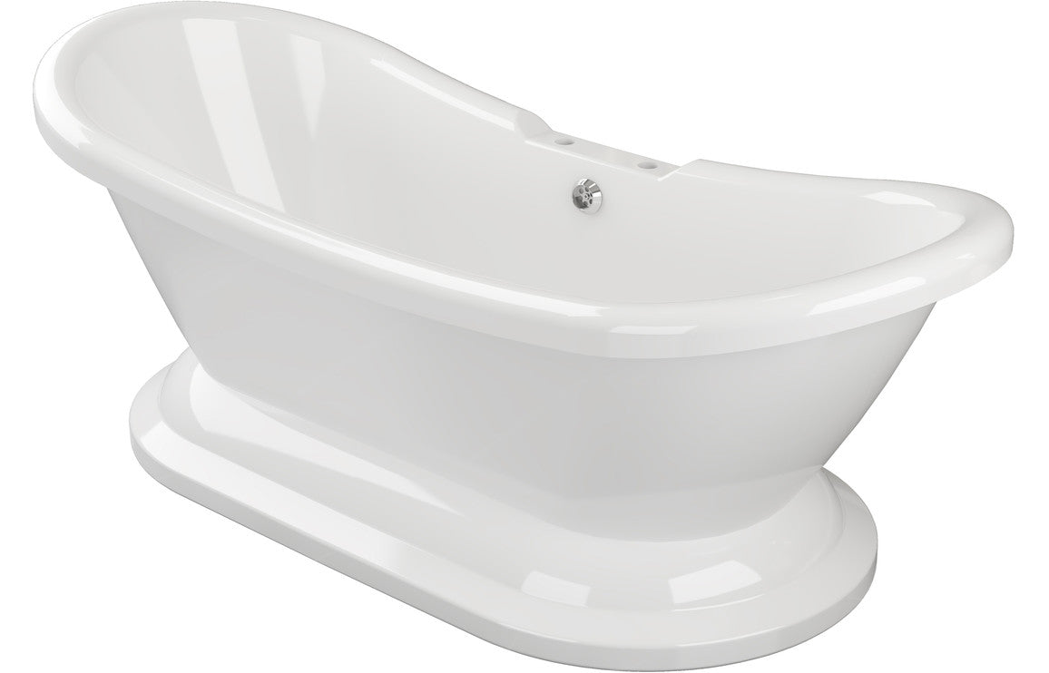 Grace Freestanding 1760x700x720mm 2TH Bath w/Base - White