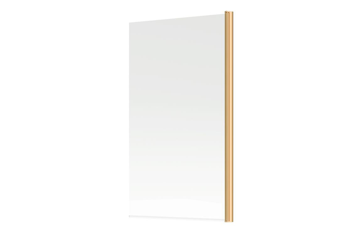 1400mm Square Bath Screen - Brushed Brass