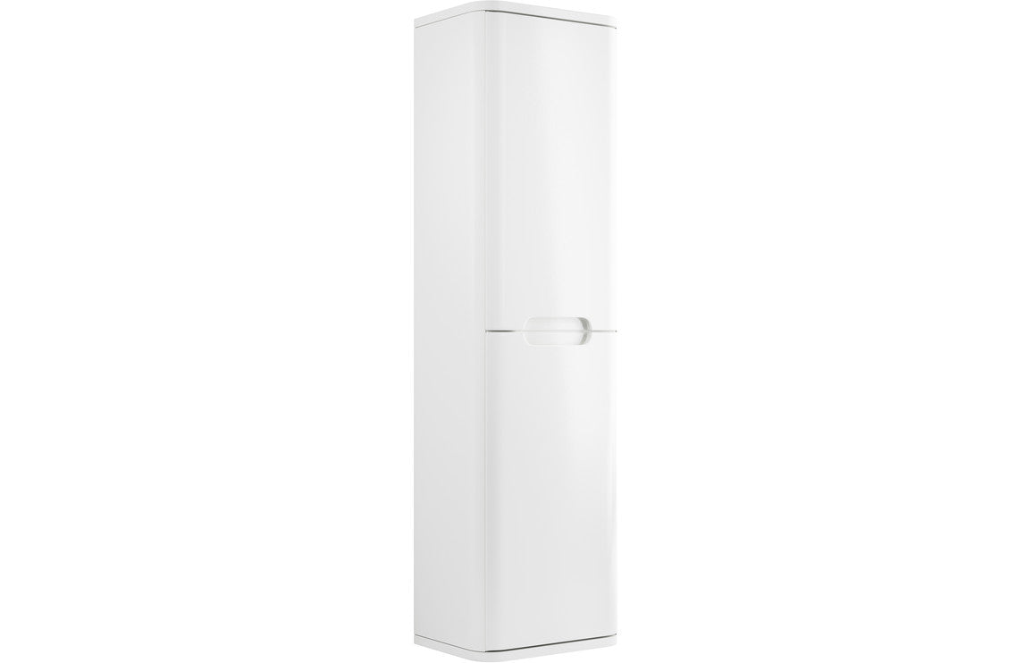 Lambi 350mm 2 Door Wall Hung Tall Unit - White Gloss