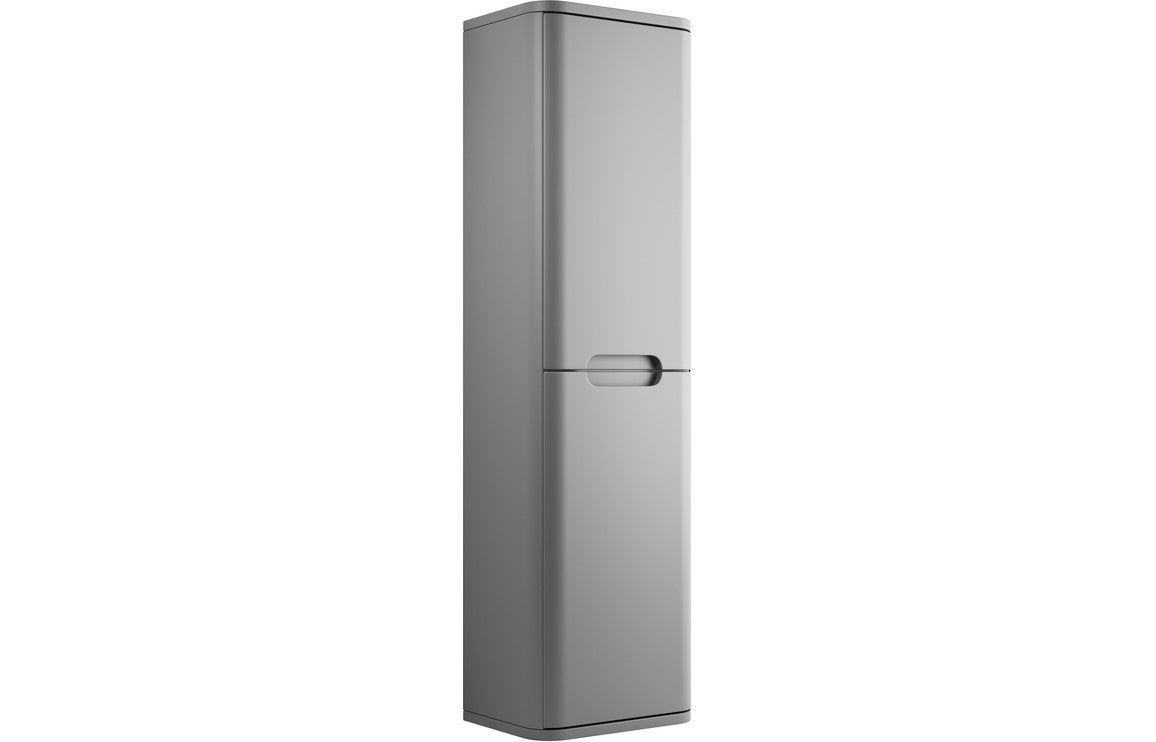 Lambi 350mm 2 Door Wall Hung Tall Unit - Matt Grey
