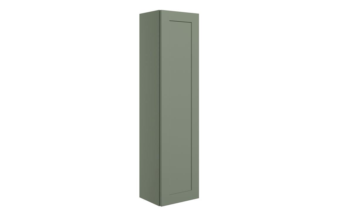 Heritage 300mm Wall Hung 1 Door Tall Unit - Matt Reed Green