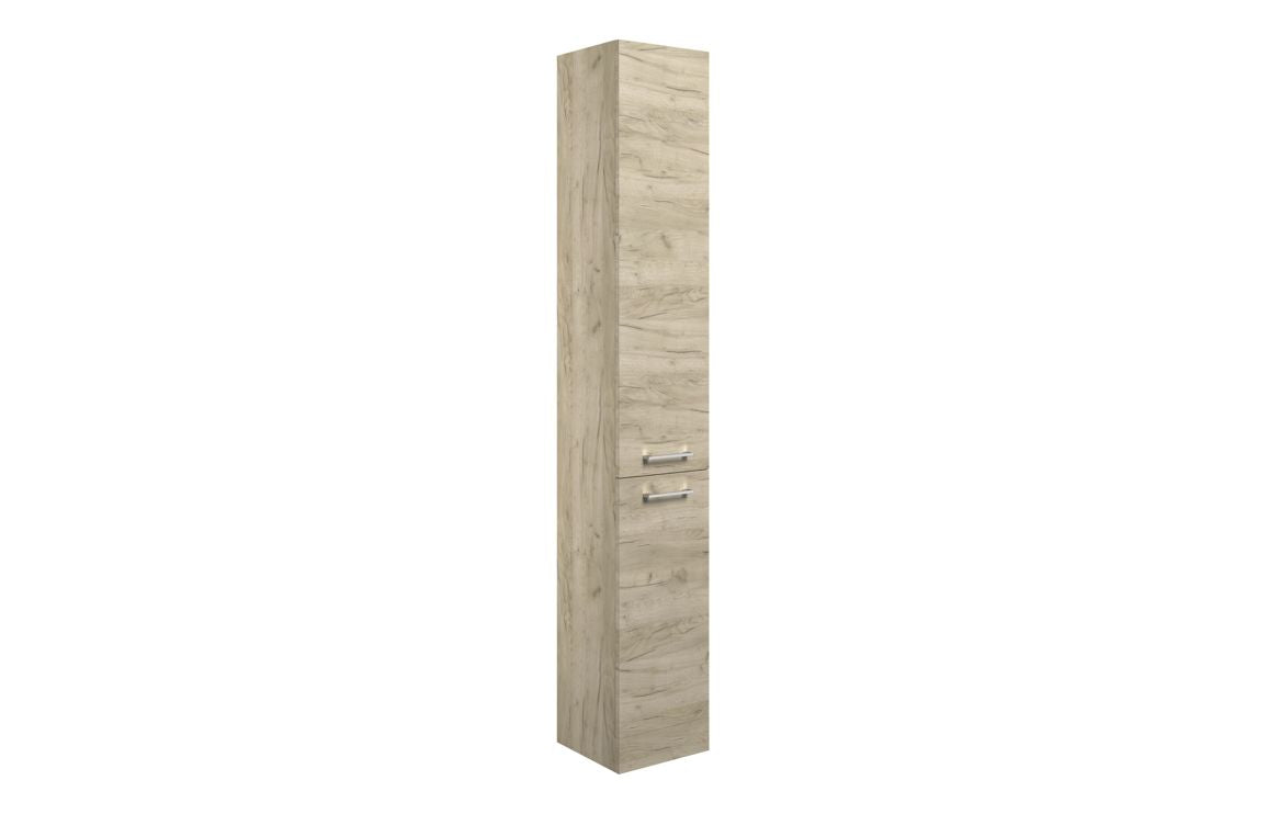 VINOS 350mm Floor Standing 2 Door Tall Unit - Oak