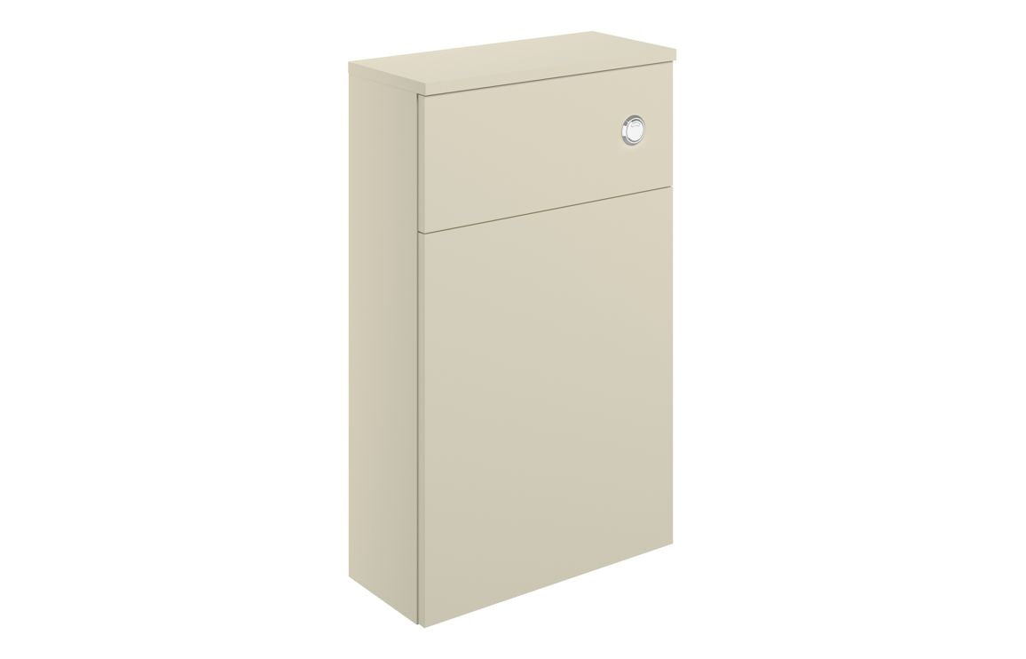 Cresta 500mm WC Unit - Matt Cotton & Oak Effect