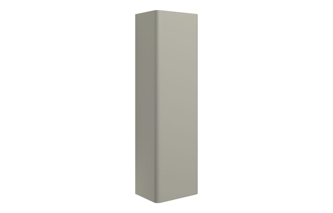 Costline 350mm Wall Hung 1 Door Tall Unit - Matt Latte