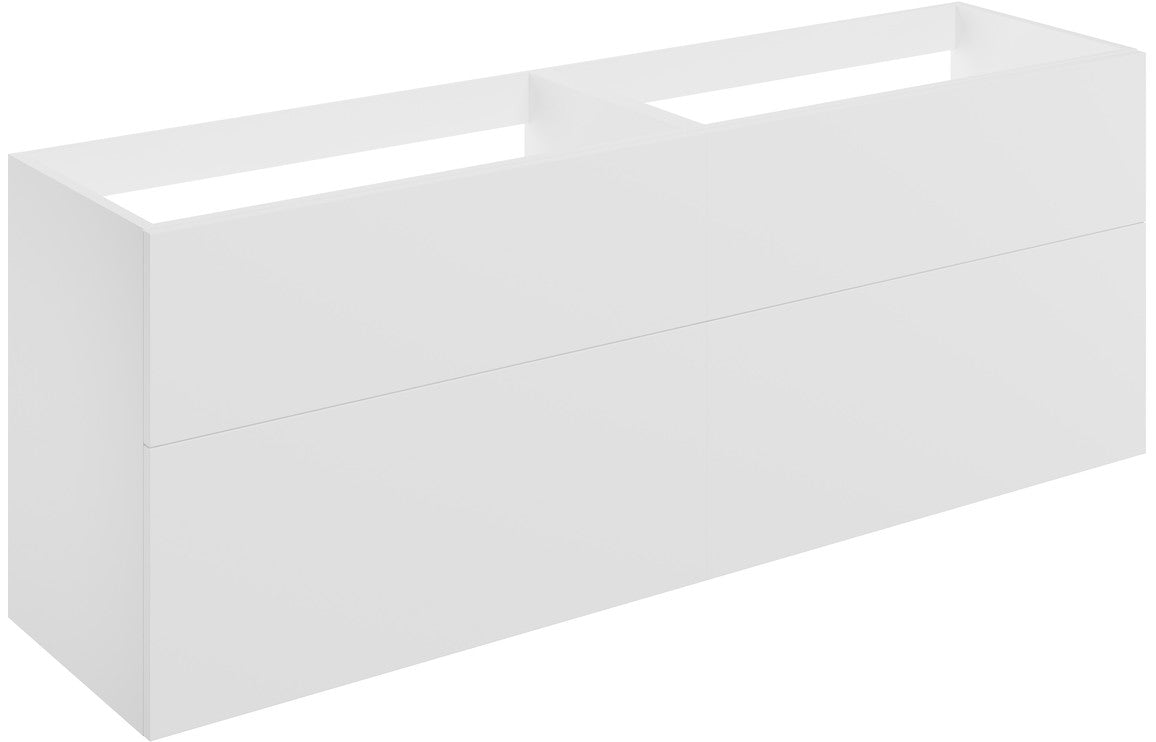 NEST 1180mm Wall Hung 4 Drawer Basin Unit (No Top) - Matt White
