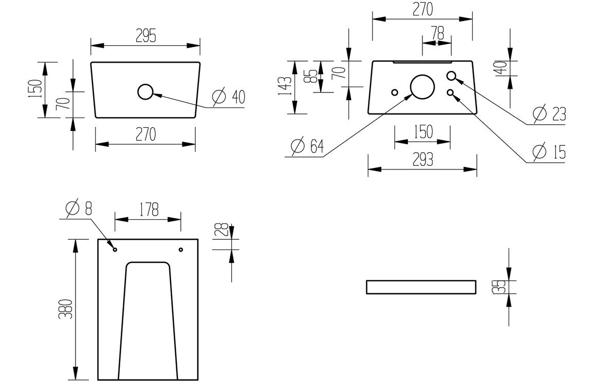 Amyris Close Coupled WC & Soft Close Seat