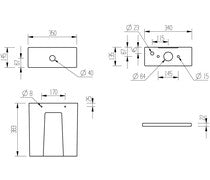 Lily Rimless Short Projection Close Coupled Open Back WC & Soft Close Seat