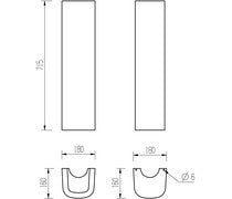 Tuscany 450x400mm 1TH Basin & Full Pedestal