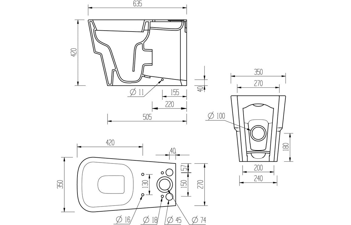Amyris Close Coupled WC & Soft Close Seat