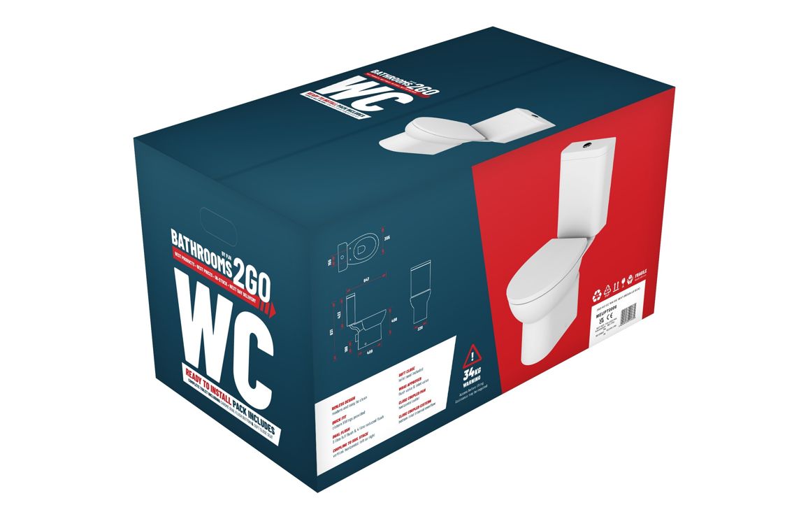 2Go Close Coupled Rimless WC & Soft Clos...