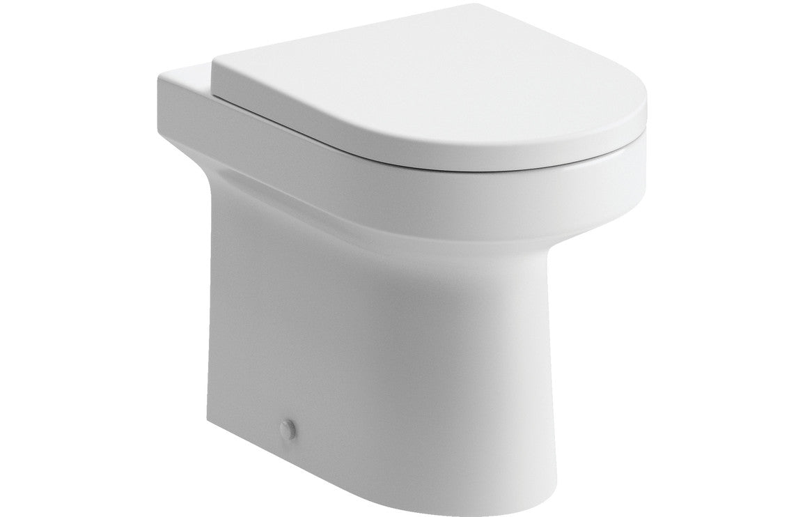 NIL 500mm WC Unit & BTW Pan Pack - White Gloss